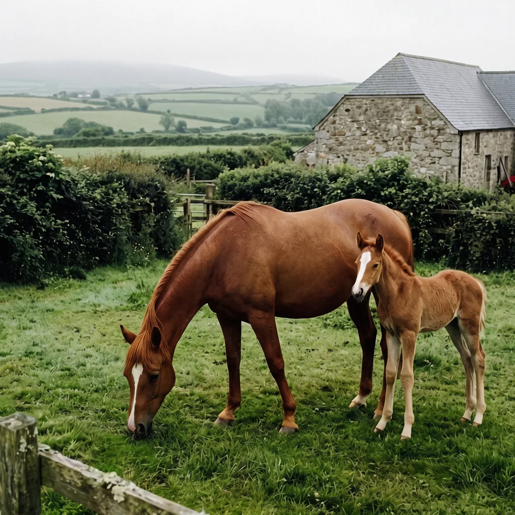 Élevage de chevaux au Terres Equi'Solidaires, Campsegret