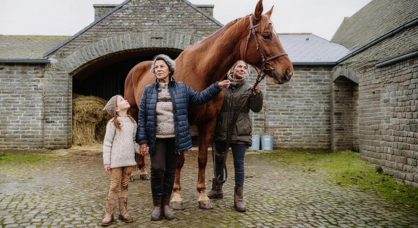 L'équipe du Terres Equi'Solidaires, centre équestre à Campsegret