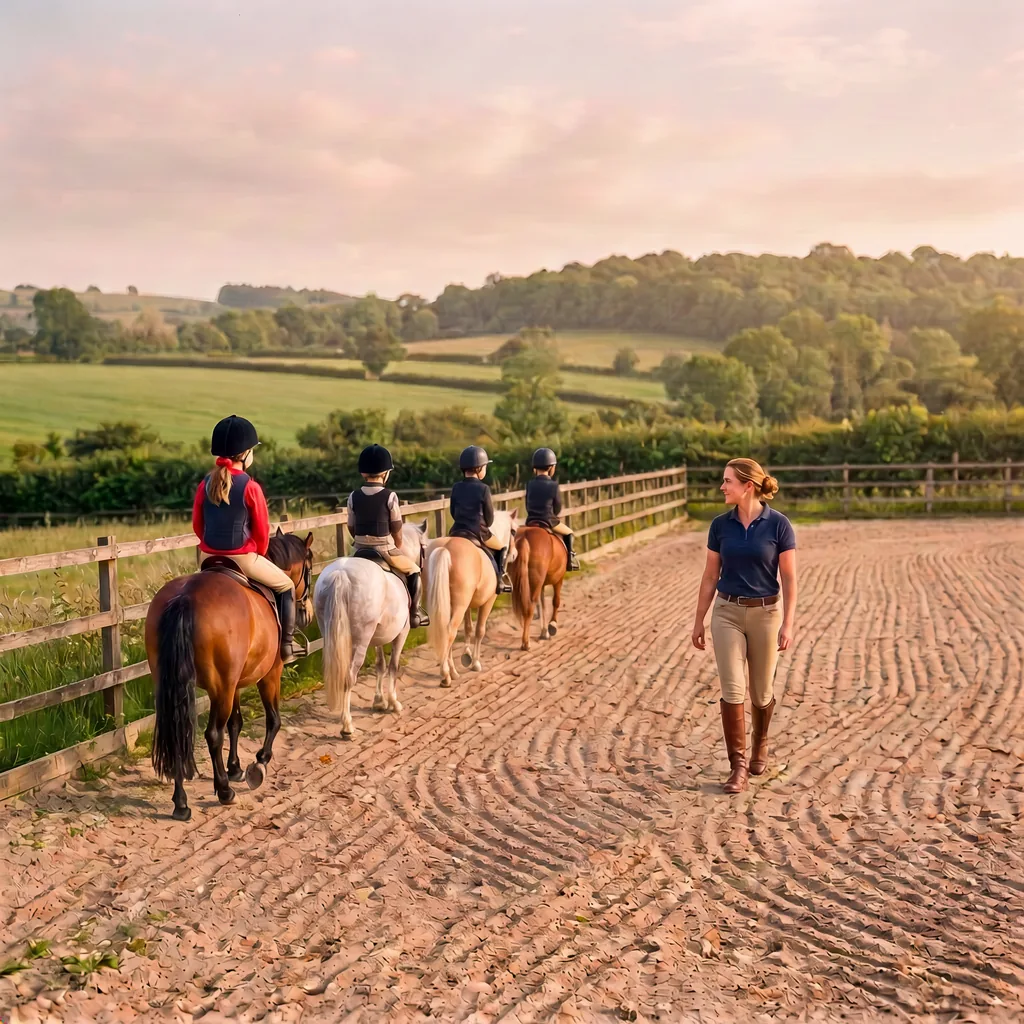 Cours de poney à Campsegret, Dordogne
